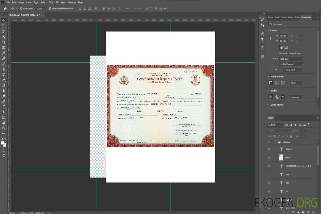 Certification américaine du rapport de naissance template Certification américaine du rapport de naissance template